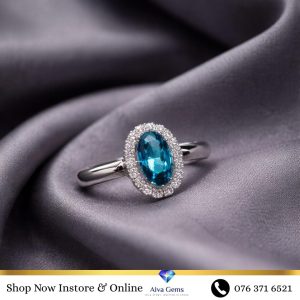 Red Garnet Oval Ring