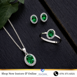 Green Zircon Elegance Jewelry Set
