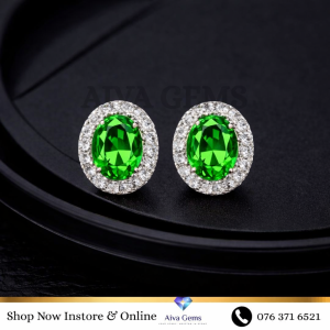 Green Zircon Earrings